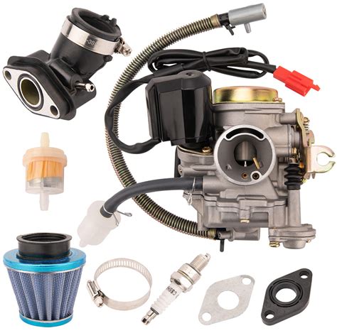 50CC Carburetor 4 Stroke GY6 High Performance 139QMB Carburetor for 49cc 50cc Scooter Moped PD18J Carb Engine, 50 cc Carburetor, 50cc Moped Carburetor Intake Manifold by LOYPP. . Moped carburetor